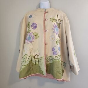 Indigo Moon Elegant Cream Jacket